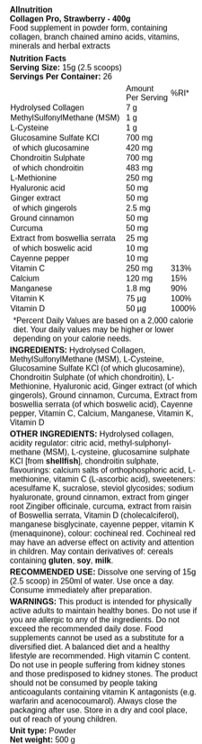 Collagen Pro Allnutrition (400g)